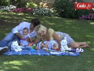 Elodie Gossuin et Bertrand, vacances en famille