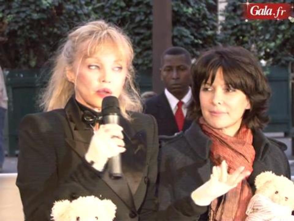 Le diva Arielle Dombasle a enchanté le boulevard Haussmann