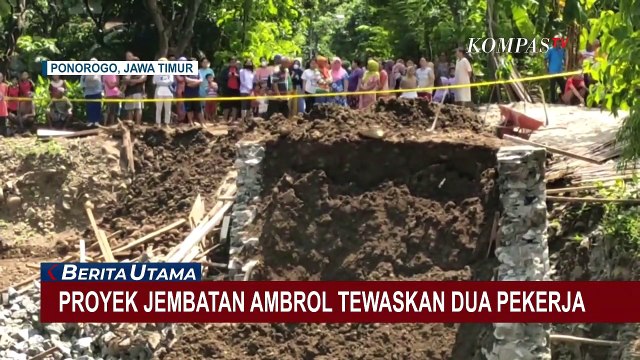 Proyek Jembatan Setinggi 13 Meter Tiba-tiba Ambrol, 2 Pekerja Tewas Tertimbun Pondasi