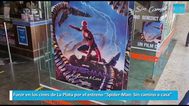 Furor en los cines de La Plata por el estreno “Spider-Man: Sin camino a casa”