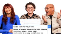 Tom Holland, Zendaya & Jacob Batalon Answer MORE of the Web's Most Searched Questions