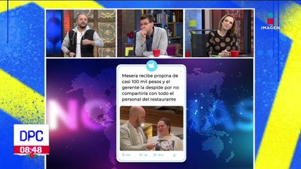 Mesera recibe cuantiosa propina y la despiden por no querer compartirla