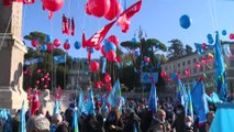 Primera huelga importante en Italia contra los Presupuestos de 2022 del primer ministro Mario Draghi