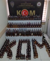 Son dakika haber | Kayseri'de kaçak içki operasyonu