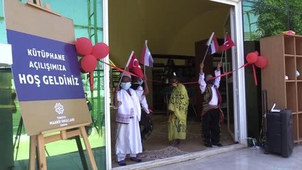 Türkiye Maarif Vakfı'nın Sudan'daki okulunda kütüphane açılışı yapıldı