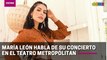 María León habla de su concierto en el Teatro Metropólitan, el próximo 15 de enero