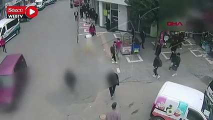 Akrabasının gönderdiği parayı yanlışlıkla başkasına teslim ettiği anlar kamerada