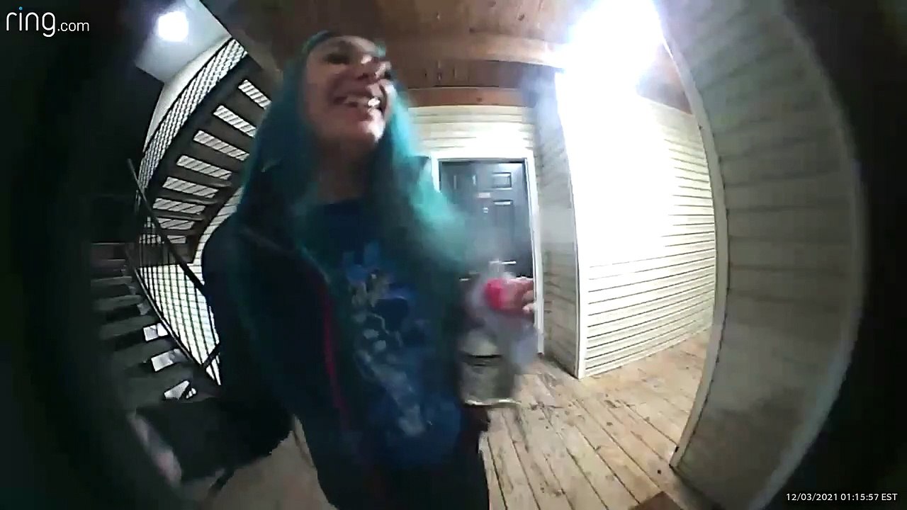 Doorbell Camera Records Drunken Request