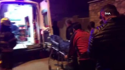 Yangında mahsur kalan engelli vatandaşı itfaiye ekipleri kurtardı