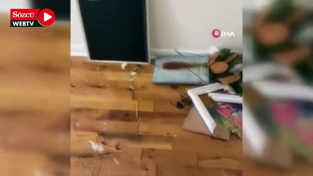 Hortumda yıkılan evinde piyano çaldı