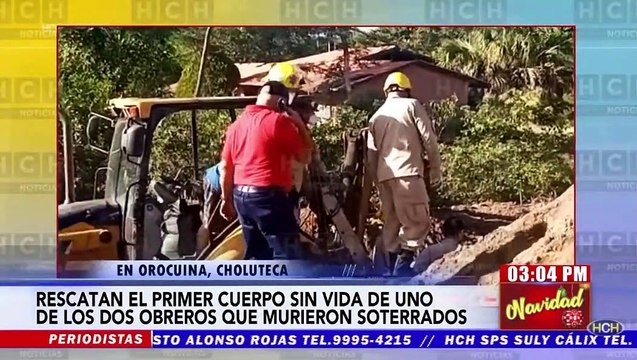 ¡Desagracia! Dos obreros mueren soterrados en carretera hacia Orocuina, Choluteca