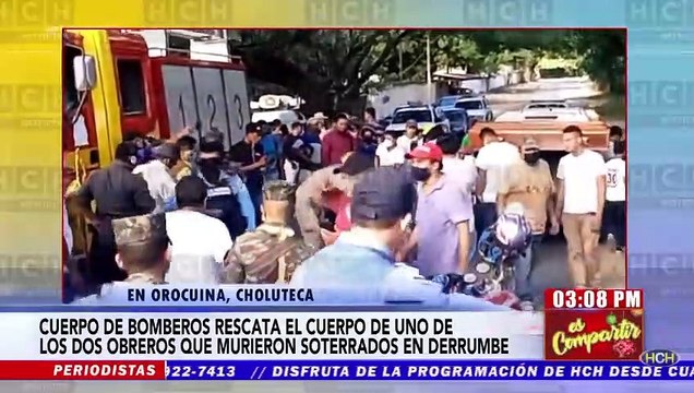 ¡Desagracia! Dos obreros mueren soterrados en carretera hacia Orocuina, Choluteca