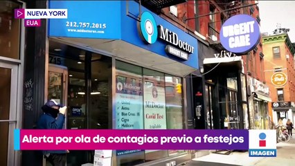 Alertan por aumento de contagios de Covid-19 en Nueva York