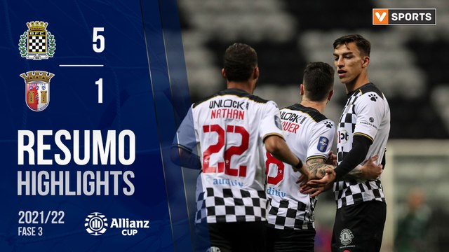 Highlights: Boavista 5-1 SC Braga (Taça da Liga 21/22 - Fase 3 - Jornada 3)