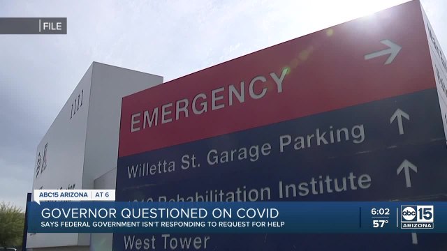 FEMA expected to send help to Arizona hospitals while Gov. Ducey criticizes White House response time