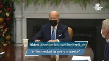 Joe Biden advierte que variante ómicron se va a propagar 