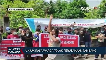 Unjuk Rasa Warga Tolak Perusahaan Tambang