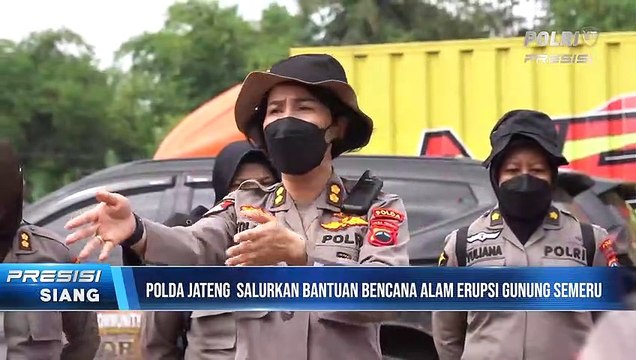 Hadir Untuk Kemanusiaan, Satgas Polda Jateng Salurkan Bantuan Bagi Korban Erupsi Semeru