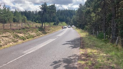 Passage des cyclistes à la 4e étape du Tour de l'Ardèche Féminin 2021 (2))