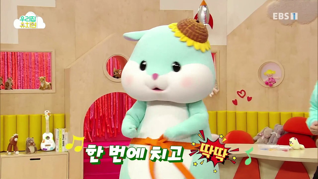 생방송 우리집 유치원 - 단추로 알록달록 꽃밭을 만들어요_#001