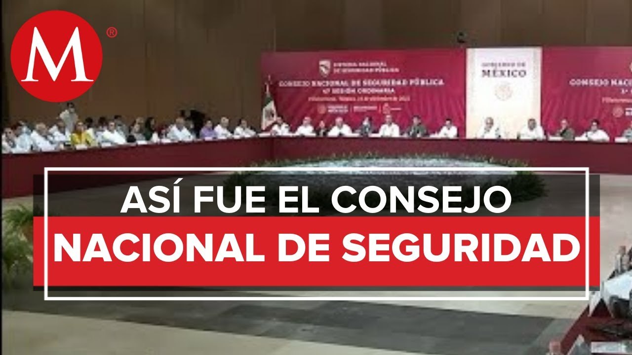 AMLO preside el Consejo Nacional de Seguridad,  El único ausente fue Enrique Alfaro