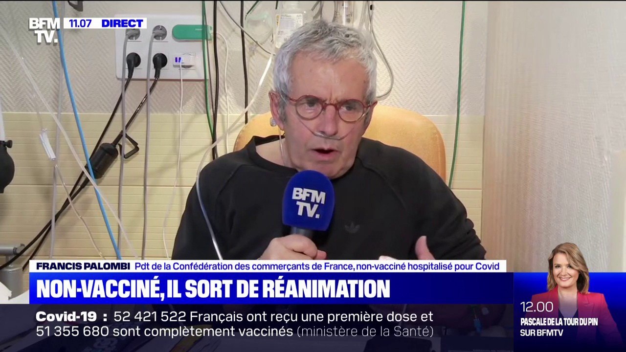 Francis Palombi, non-vacciné hospitalisé pour Covid: "Vaccinez-vous, c'est une questions de vie ou de mort"