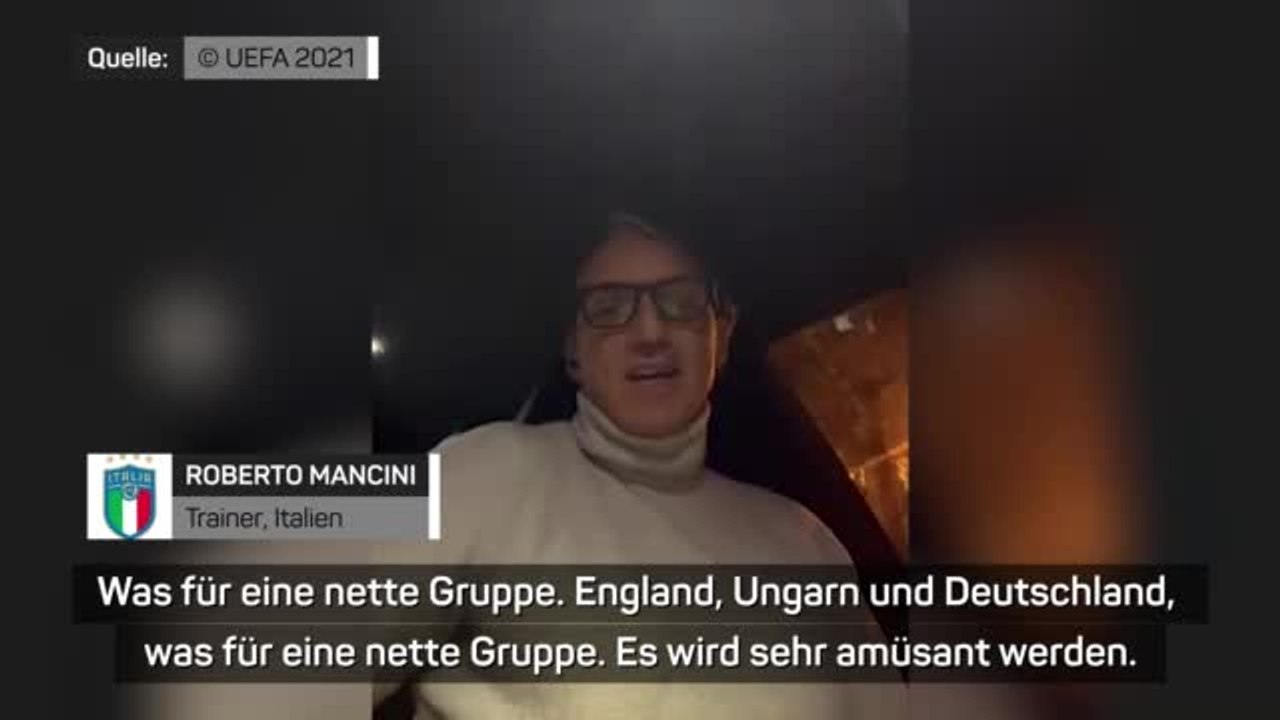Mancini zu Auslosung: 'Klassiker gegen Deutschland'