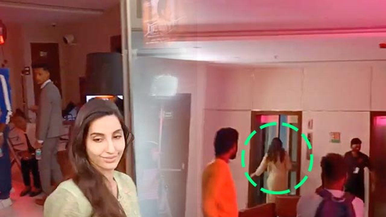 Nora Fatehi Camera देख छुपाया मुंह , भागती हुई...