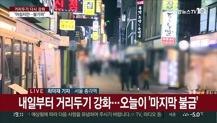 내일부터 방역 재강화…'마지막 불금' 거리표정은?