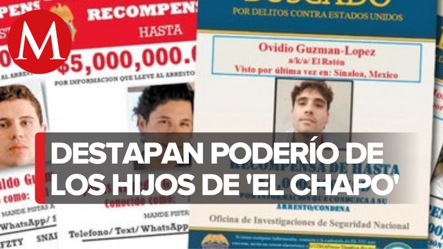 EU publica carteles de Se busca con recompensa de 5 mdd por hijos de 'El Chapo'