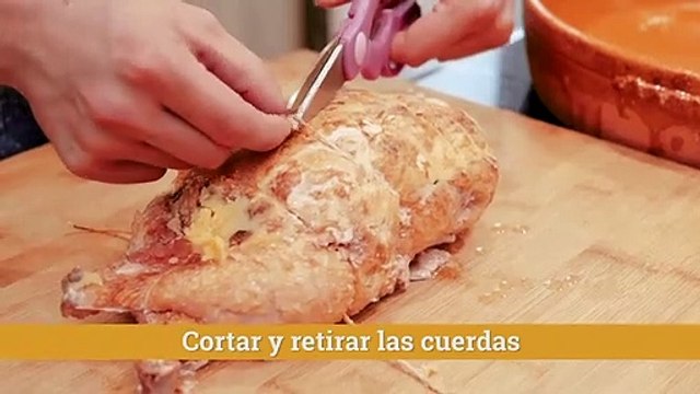 Cascajares - Pularda trufada asada al horno