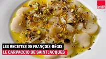 Le carpaccio de Saint-Jacques orange timut - Les recettes de François-Régis Gaudry