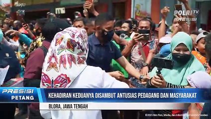 Presiden Jokowi Serahkan Bantuan Tunai untuk Pedagang Kaki Lima, Blora