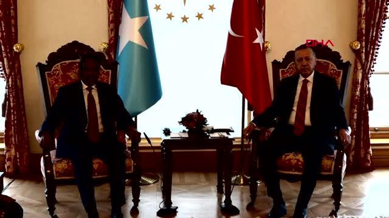 CUMHURBAŞKANI ERDOĞAN, SOMALİ CUMHURBAŞKANI MUHAMMED FARMAJO İLE GÖRÜŞTÜ