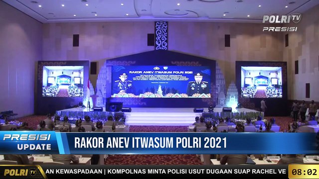 Pembukaan Rakor Anev Itwasum Polri 2021