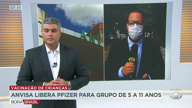 A Anvisa liberou a imunização de crianças de 5 a 11 anos com a vacina da Pfizer.