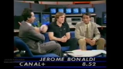 Galafr - Michel Denisot le jour du lancement de Canal+