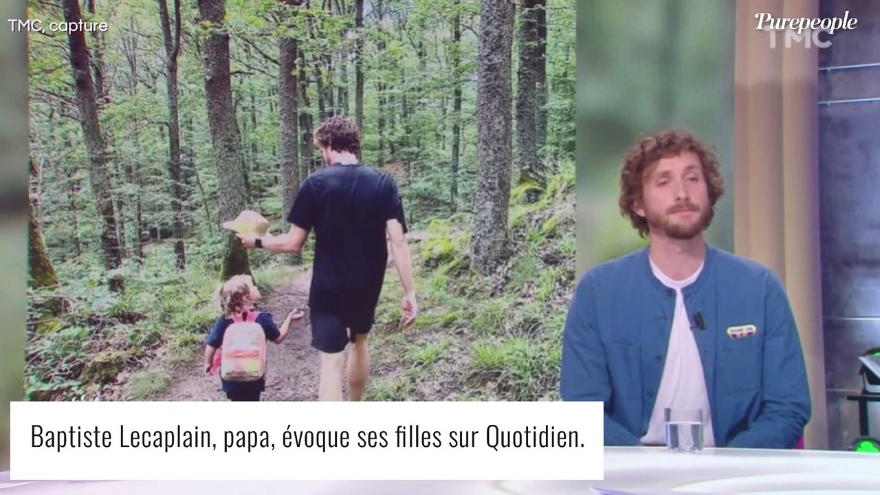 "Elles s'en foutent..." : Baptiste Lecaplain fait de rares confidences sur ses deux filles