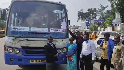 விபத்தில் உயிரிழந்தவர் குடும்பத்திற்கு இழப்பீடு.. தமிழக அரசுப் பேருந்து நடு வழியில் ஜப்தி