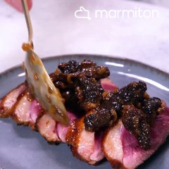 Magret de canard aux morilles et sirop d'érable