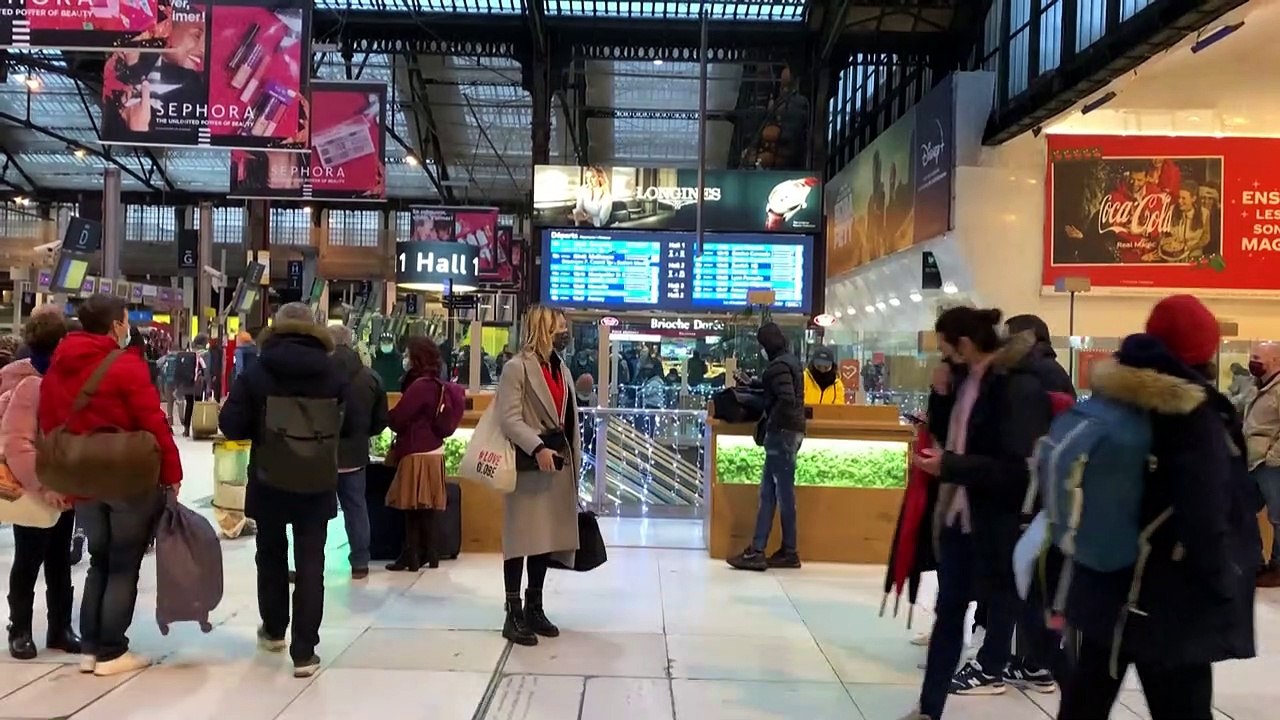 Départs en vacances: plus de crainte que de retards à la gare de Lyon à Paris