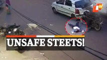Woman Resisting Mobile Phone Snatching Gets Dragged On Road By Scooter-Borne Miscreants