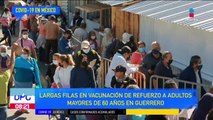 Inicia vacunación de refuerzo a adultos mayores en Guerrero