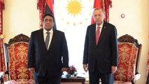 Son dakika haber: Cumhurbaşkanı Erdoğan Libya Başkanlık Konseyi Başkanı Muhammed El Menfi ile bir araya geldi