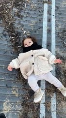 Kid Running to Sea Takes Early Dip