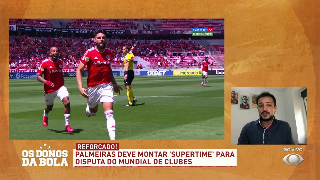 Direto de Portugal, Bruno Andrade, convidado do 'Donos', informou que o atacante Rafael Navarro já está praticamente certo com o Palmeiras. Além dele, Yuri Alberto é um desejo do Verdão! Aprovados?#OsDonosdaBola