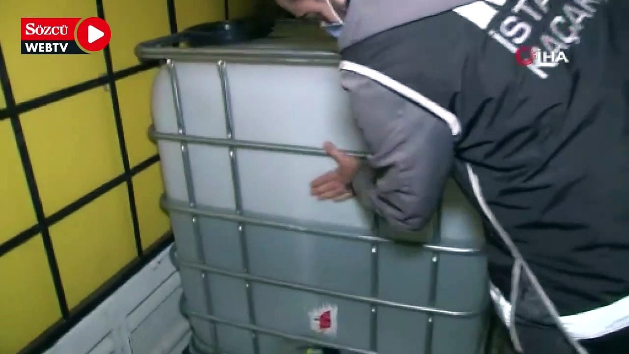 İstanbul’da sahte alkol deposuna baskın: 1 buçuk ton metil alkol ele geçirildi