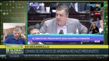 Conexión Global 17-12: Cámara de diputados de Argentina rechaza presupuesto