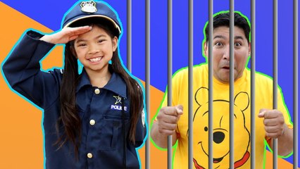 Emma Pretend Play Funny Police Jail Story for Kids - Kids Have Fun Following Rules