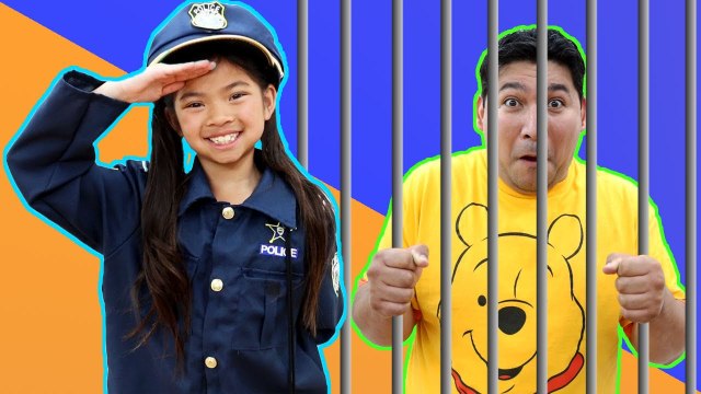Emma Pretend Play Funny Police Jail Story for Kids - Kids Have Fun Following Rules